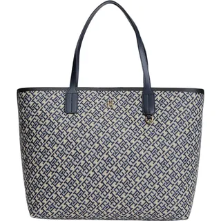 Tommy Hilfiger Icon Tote Bag Shopper Jacquard Blue