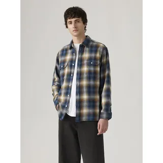 Levi's Flanellhemd - Regular fit - in Dunkelblau - S