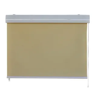 Rollo Sichtschutzrollo Kassettenrollo Rollo mit Kassette Fenster-Rollo Outdoorrollo Sonnenschutz Verdunklungsrollo Seitenmarkise 140x230 cm Jet-Line