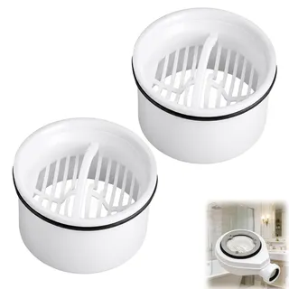 2 Set Haarsieb Dusche, Haarsieb Tauchrohr für Dusche, Kompatibel mit Viega Tempoplex Ablaufgarnitur 6960, 6961, 6962, 6963, Ersatz Haarfänger, Haarfilter und Siebeinsatz für Duschablauf Siphon