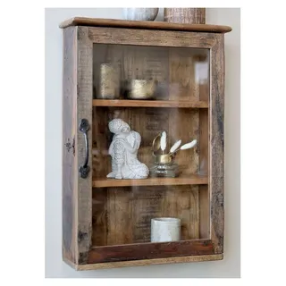 Chic Antique Wandregal 60 x 40 x 13 cm Braun