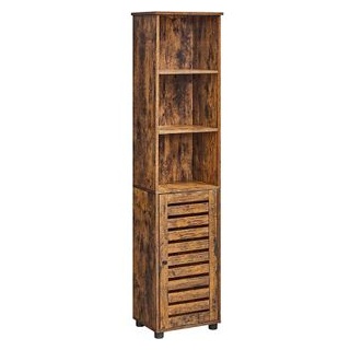 Vasagle Kombischrank BBK160X01, Holz, mit Türen, 40 x 167 x 30cm, braun