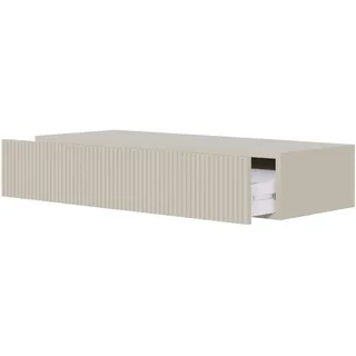 Selsey Konsolentisch Mit Schublade Hängend Beistelltisch 90 cm Eingangstisch Konsole Schminktisch Veldio Graubeige