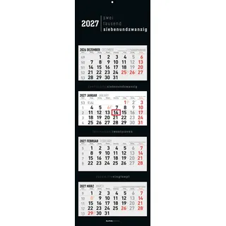 ALPHA EDITION GmbH & Co. KG 4-Monatskalender Wandkalender 2027 33x100 cm