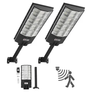 Vevor Solarleuchte Solarzelle IP67 2er-Pack mit Bewegungsmelder und Dämmerungssensor