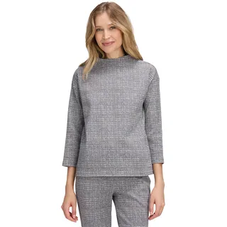 Betty Barclay Sweatjacke "Damen mit Kragen", Damen, Gr. 44, grau, beige, Sweatware, Obermaterial: 50% Baumwolle, 48% Polyester, 2% Elasthan, gerade normal, Sweatjacken Sweatjacke