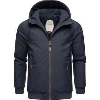 Ragwear Winterjacke Stewie wasserdichte Herren Outdoorjacke mit großer Kapuze blau XXXL (56)