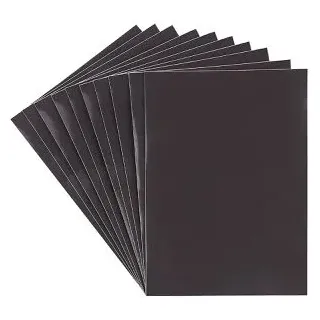 Ideen-mit-Herz Magnetfolie Magnetbogen, A5, selbstklebend, zuschneidbar, schwarz, 14,8 x 21 cm, 10 Stück
