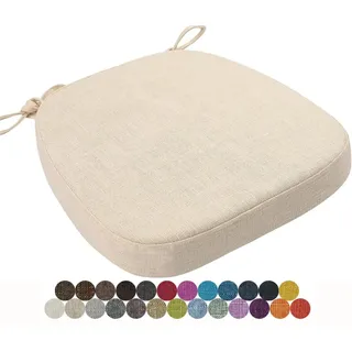 Stuhlkissen Rutschfest Waschbar Indoor Outdoor Garten Esszimmer Büro 40x38cm