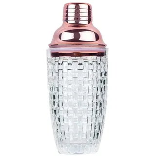 Quiceerly 13-Unzen-Glas-Cocktail-Shaker-Set – Glas-Shaker für Cocktails, Getränke-Shaker, Cocktail-Shaker und Cocktail-Shaker Aus Roségold, Einfache Installation, Einfach zu Bedienen