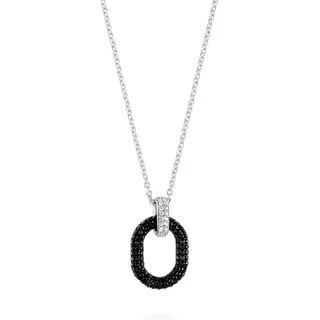 JETTE Silberkette JETTE Damen-Kette 925er Silber 18 Zirkonia, LIQUID silberfarben