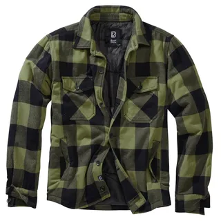 Brandit Textil Lumberjack Jacke Black / Olive 5XL