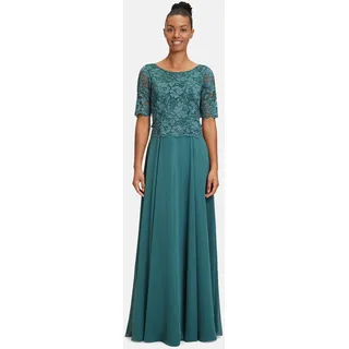 Vera Mont Abendkleid Maxi Spitze Grün 50