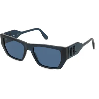 Karl Lagerfeld Kl6123s Unisex-Sonnenbrille Vollrand Eckig Kunststoff-Gestell, schwarz