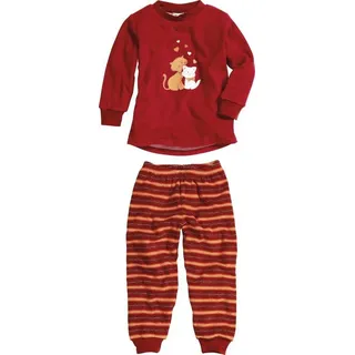 Playshoes Kinder Frottee Katzen rot 86 - rot