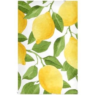 RPLIFE Aquarell-gelbe Zitronen-Trockentücher für Geschirr, 71,1 x 45,7 cm, saugfähige Küchenhandtücher, bedruckte Handtücher