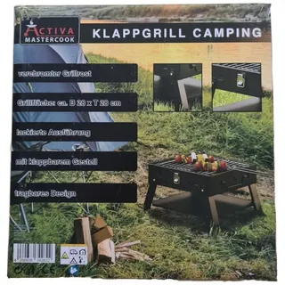 ACTIVA Klappgrill Camping Minigrill tragbarer Grill Picknickgrill Holzkohlegrill