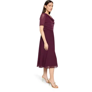 Vera Mont Cocktailkleid Glitzer-Look Rot 48