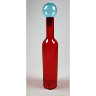 AM Design Dekovase aus Glas, BxH: 14x76,5 cm rot