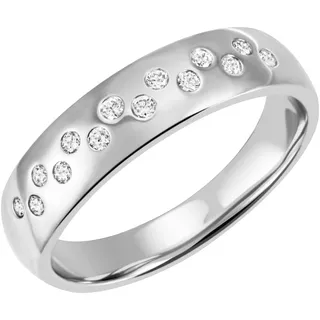 Fingerring FIRETTI "Schmuck Geschenk Silber 925 Damenring Ring Sternenhimmel" Gr. 62, silber (silberfarben, kristallweiß), Fingerringe, Damen, 62, Silber 925 (Sterlingsilber), 2,9mm, Fingerring, mit Zirkonia (synth.)