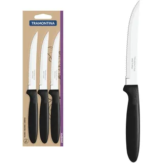 Tramontina IPANEMA Steakmesser 3-tlg. Schwarz