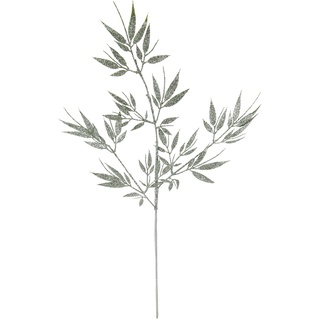 Deko-Zweig Bambuszweig 65 cm Kunststoff Silber