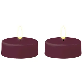 Maxi Teelicht LED Violett 2 Stück