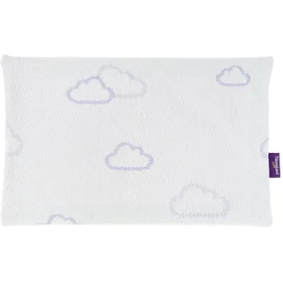 Träumeland Babykissen Wolke, Lila, Weiß, Textil, Füllung: Viskoelastischer Kern, 40x25 cm, Fkt, Textiles Vertrauen - Oeko-Tex®, für Hausstauballergiker geeignet, temperaturausgleichend, Schlafen, Babybett-Ausstattung, Babydecken & Babykissen, Babykissen