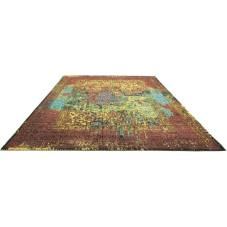 Teppich MORGENLAND "VINTAGE MANHATTAN" Teppiche Gr. B/L: 70 cm x 140 cm, 6 mm, 1 St., goldfarben Esszimmerteppiche