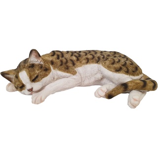 Dekofigur Katze schlafend 12 x 40 x 26 cm