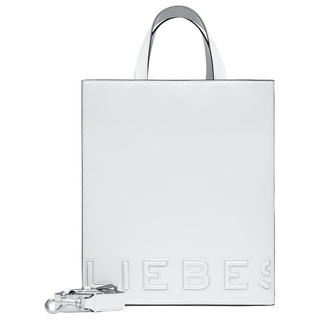 Shopper LIEBESKIND BERLIN "Paperbag M PAPER BAG LOGO CARTER" Gr. B/H/T: 29 cm x 34 cm x 15 cm, weiß (offwhite) Damen Taschen Handtaschen