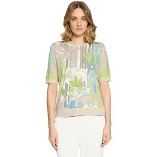 Betty Barclay Feinstrickpullover mit Aufdruck Beige L