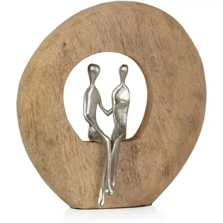moritz Skulptur Niemals allein 24 x 23 x 7 Dekoration Figur als Deko