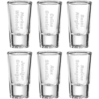 LUXENTU Schnapsglas Stamper 0,03 l 6 St.