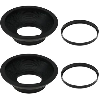 SG Store 2 Stück DK-19 Gummi-Ersatz-Okular-Okular-Okular DK-19 Gummi Kamera Okular Kompatibel mit Nikon D2 D3 Df D4 D700 D800E D810 F6 F5 Kameras, Schwarz