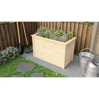 Karibu Hochbeet 1 123 x 59 x 82 cm natur