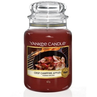 Yankee Candle Duftkerze Yankee Candle Crisp Campfire Apples Duftkerze im Glas 623g fruchtiger