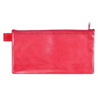 Veloflex Reißverschlussbeutel DIN lang rot 0,26 mm, 1 St.