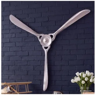 FineBuy Deko Propeller Aluminium 85x85 cm