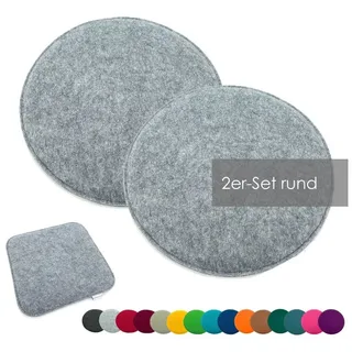 heimtexland Sitzkissen 35 x 35 cm grau 2 St.
