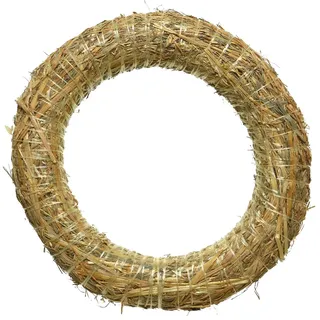 Kaemingk Strohkranz / Kranz Rohling 30cm natur zum Basteln von Adventskranz Türkranz