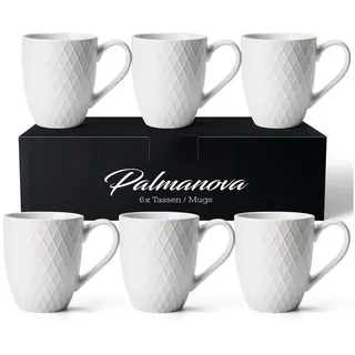 MiaMio Kaffeetasse 0,4 l Weiß 6 St.