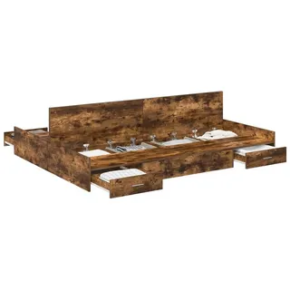 vidaXL Moderner Bettrahmen 140 x 200 cm Braun