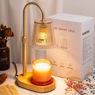 Candle Warmer Kerzenwärmer Lampe - Kerzenlampe Geschenke für Frauen Mutter | Kerzen Lamp mit Zeitschaltuhr Candle Warmer Lamp Elektrisch Wohnaccessoires beste Freundin mit 2 Glühbirnen