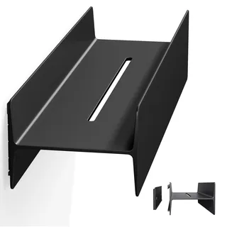 doporro Duschablage ohne Bohren Schwarz, Badezimmer Organizer 40cm | Duschregal ohne Bohren oder zum Bohren, Badregal Hängend aus Aluminium, Badablage Shampoo Halterung für Dusche Bad, Reglo-03