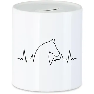 Hey!Print Pferd Spardose Pferdehufe Pferdeliebhaber Pferde Pferdeflüsterer Reiten Pony Hobbie Liebe Freiheit Leben