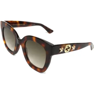 Gucci Damen GG0208S 003 Sonnenbrille, Braun (3/Brown), 49 - 49