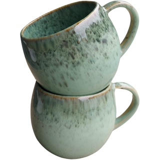 PintoCer - Tasse mit Henkel, Steingut-Keramik, ideal für Kaffee, Milch, Tee und Schokolade, spülmaschinenfest und mikrowellengeeignet