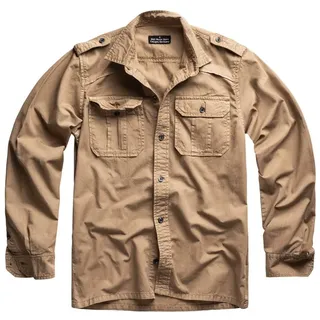 Surplus Raw Vintage Langarmhemd SURPLUS M65 Basic Hemd, langarm beige S