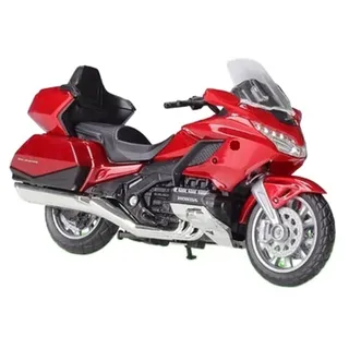 EVURU Motorradspielzeug mit hoher Simulation Für HON&DA Gold Wing 2020 Motorrad Sammlung Modell Spielzeug Fahrzeug Für Geschenk 1:18 (Color : Red)